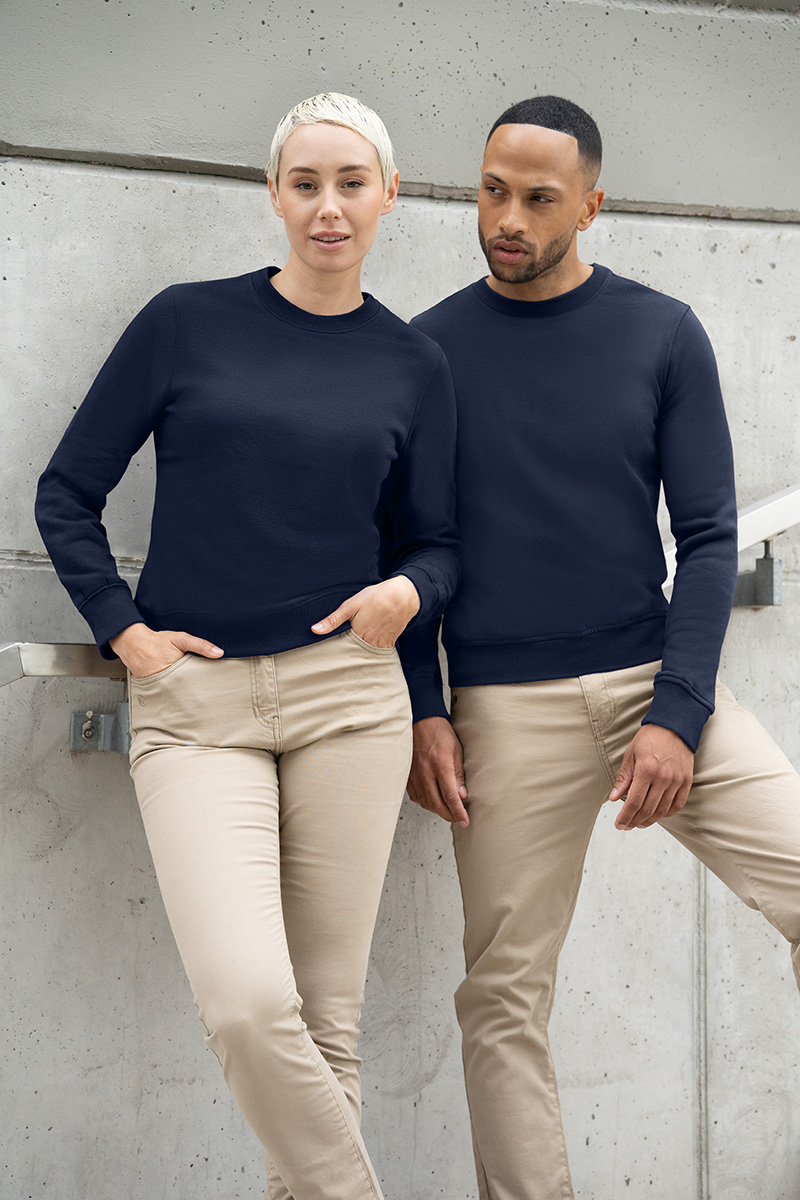 Sweat-shirt de travail pour femme Soft-Face, en matière durable - Marine - L