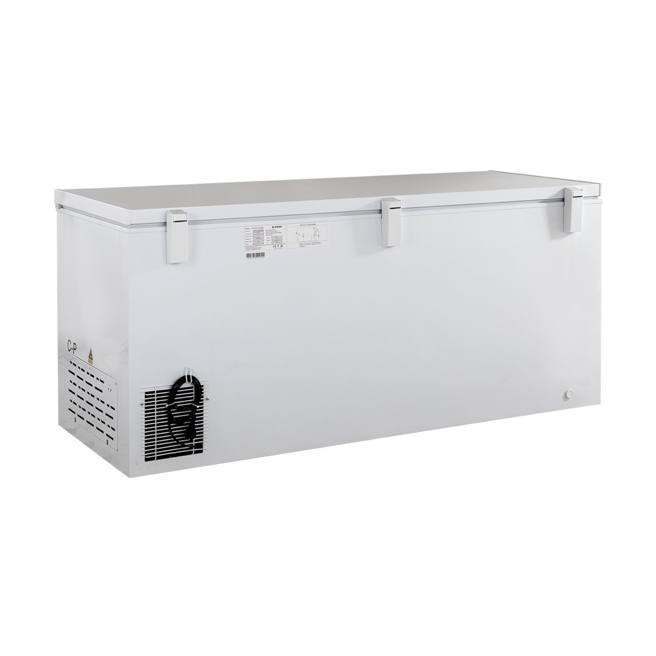 Tiefkühltruhe ECO 550 mit Klappdeckel und 4 Rollen