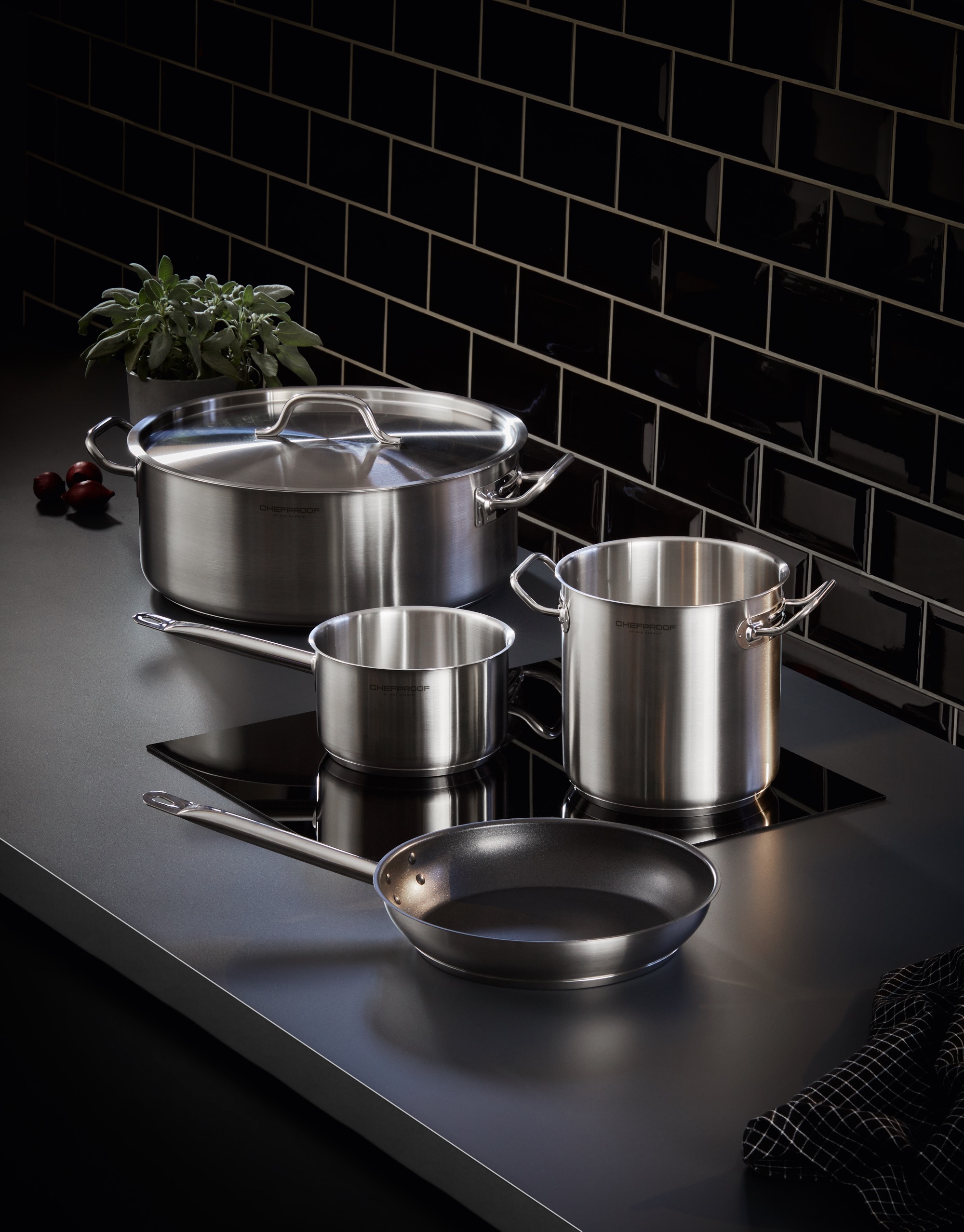 Suppentopf CHEFPROOF, Ø 20 cm, 6 ltr., Chromnickelstahl 18/10