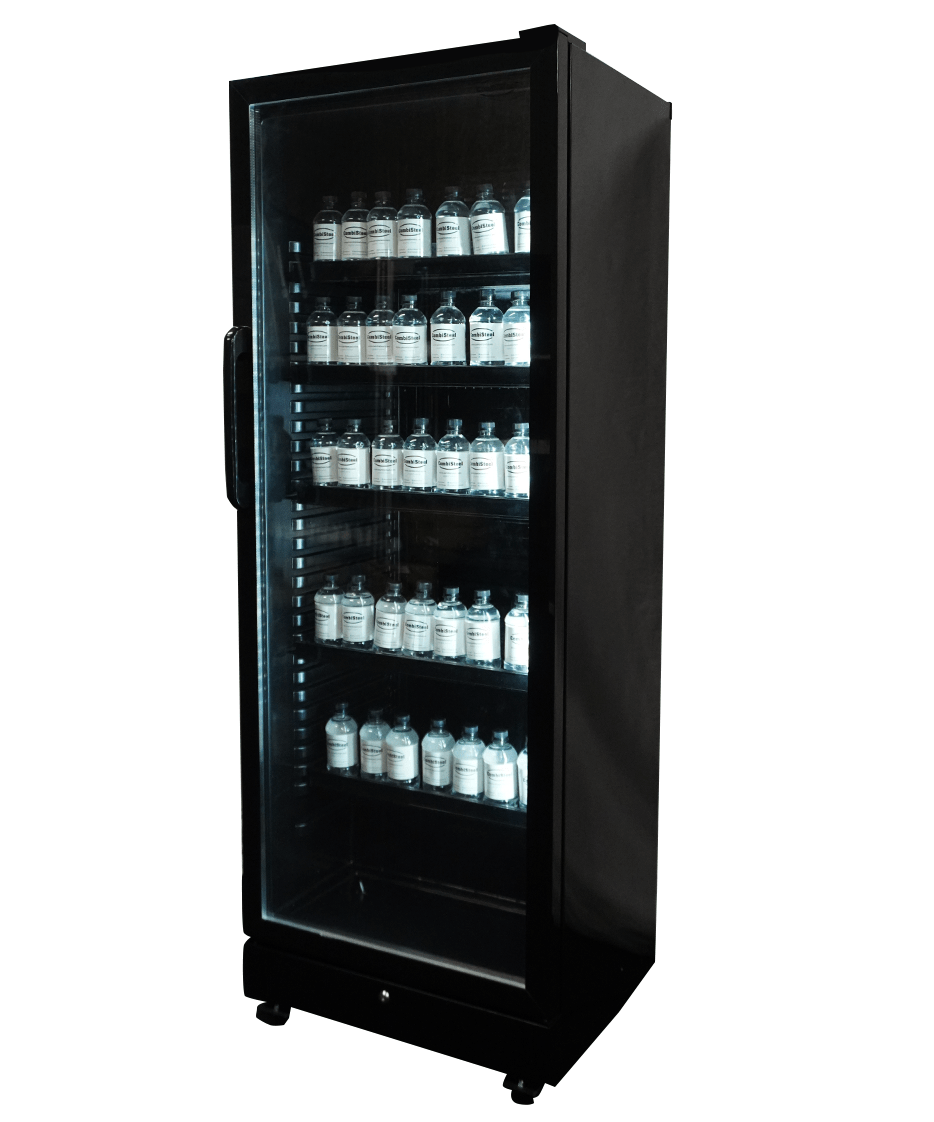 Drankenkoelkast 1 Glasdeur Zwart Sve-450 Bl
