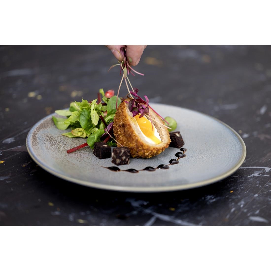 Assiettes plates Olympia Ember Blue 230mm (lot de 6) Assiettes plates Olympia Ember Blue 230mm (lot de 6)