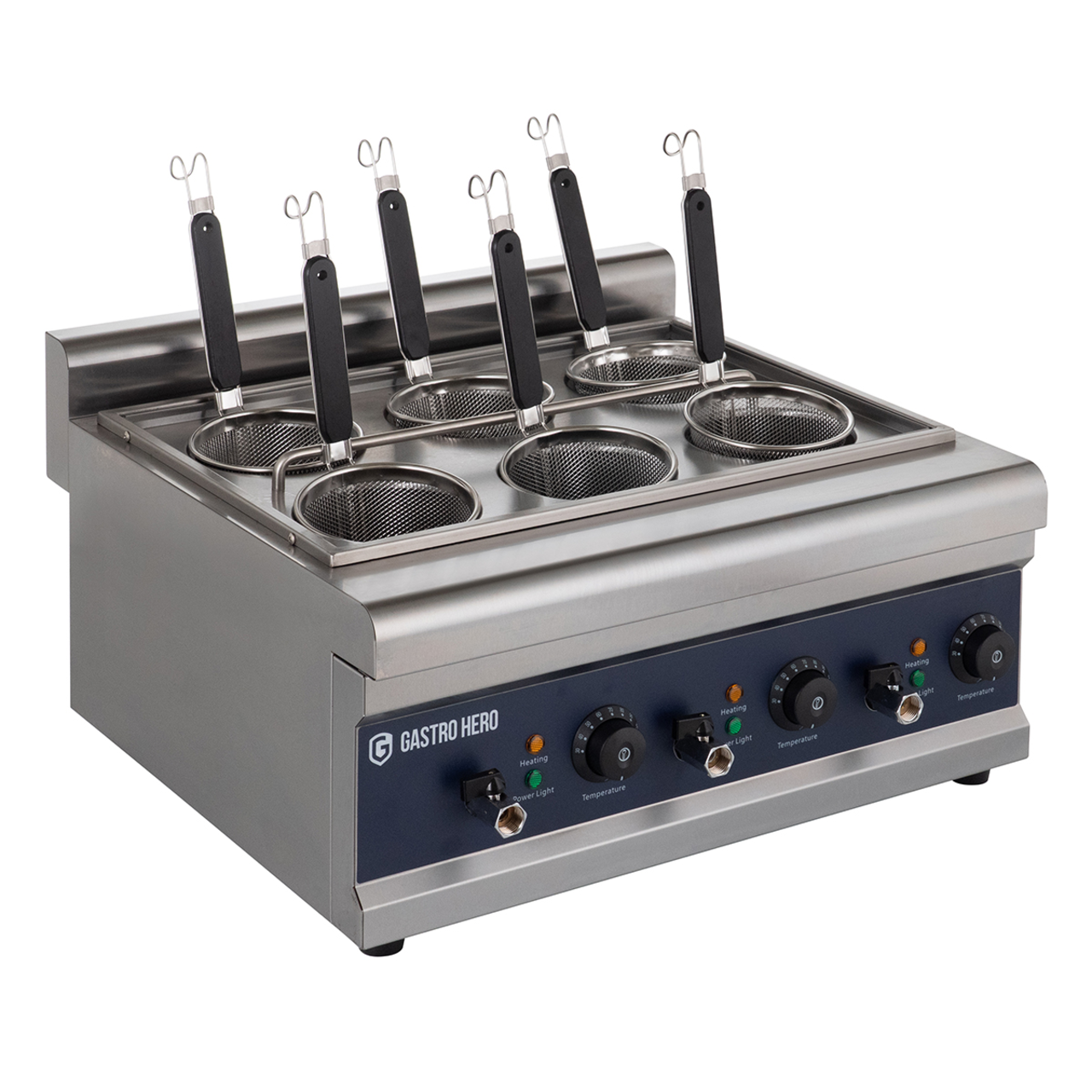 Cuiseur à pâtes électrique - 6 paniers à pâtes - 24,75 L