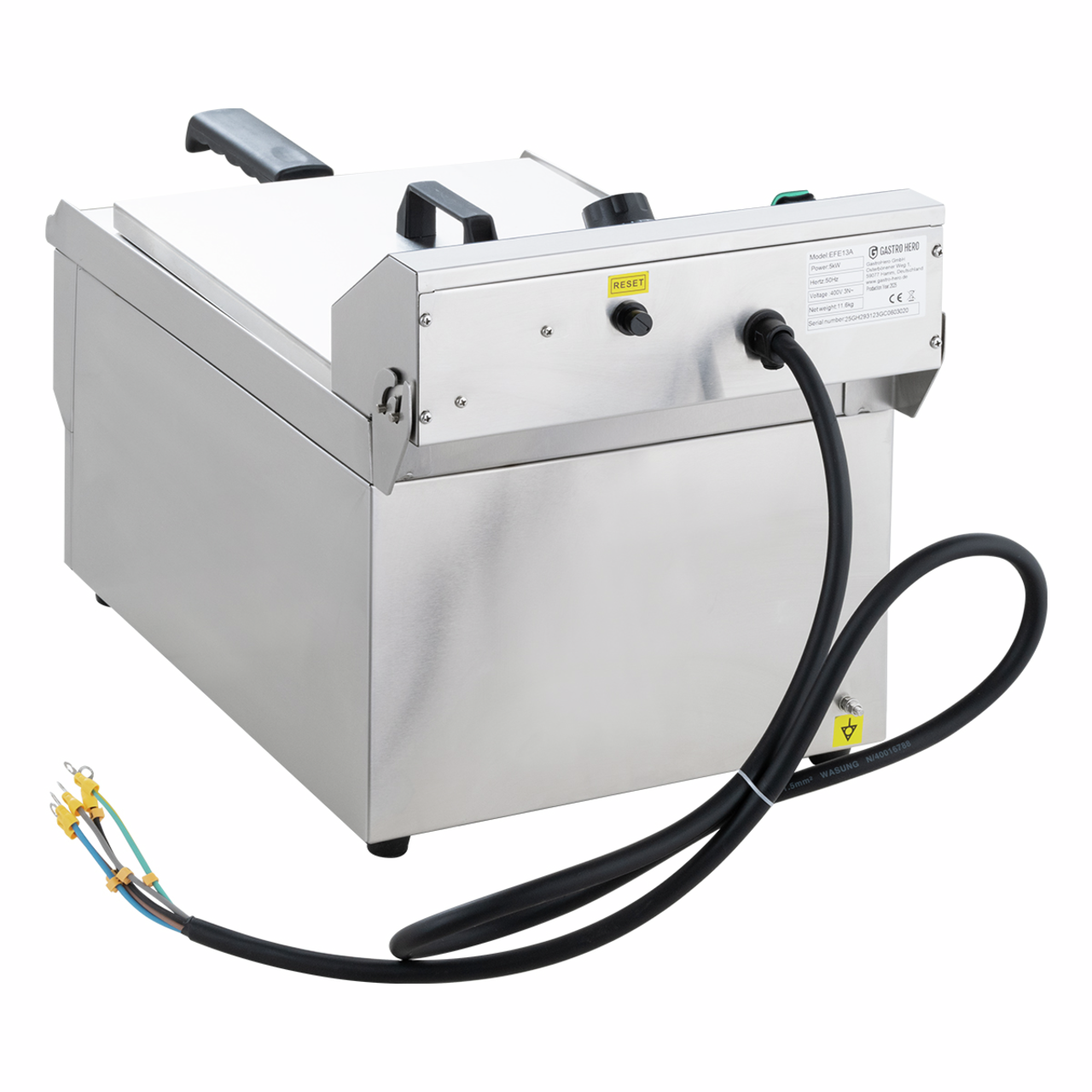 Elektrische friteuse ECO 13 liter met aftapkraan, 5000 W, 400 V