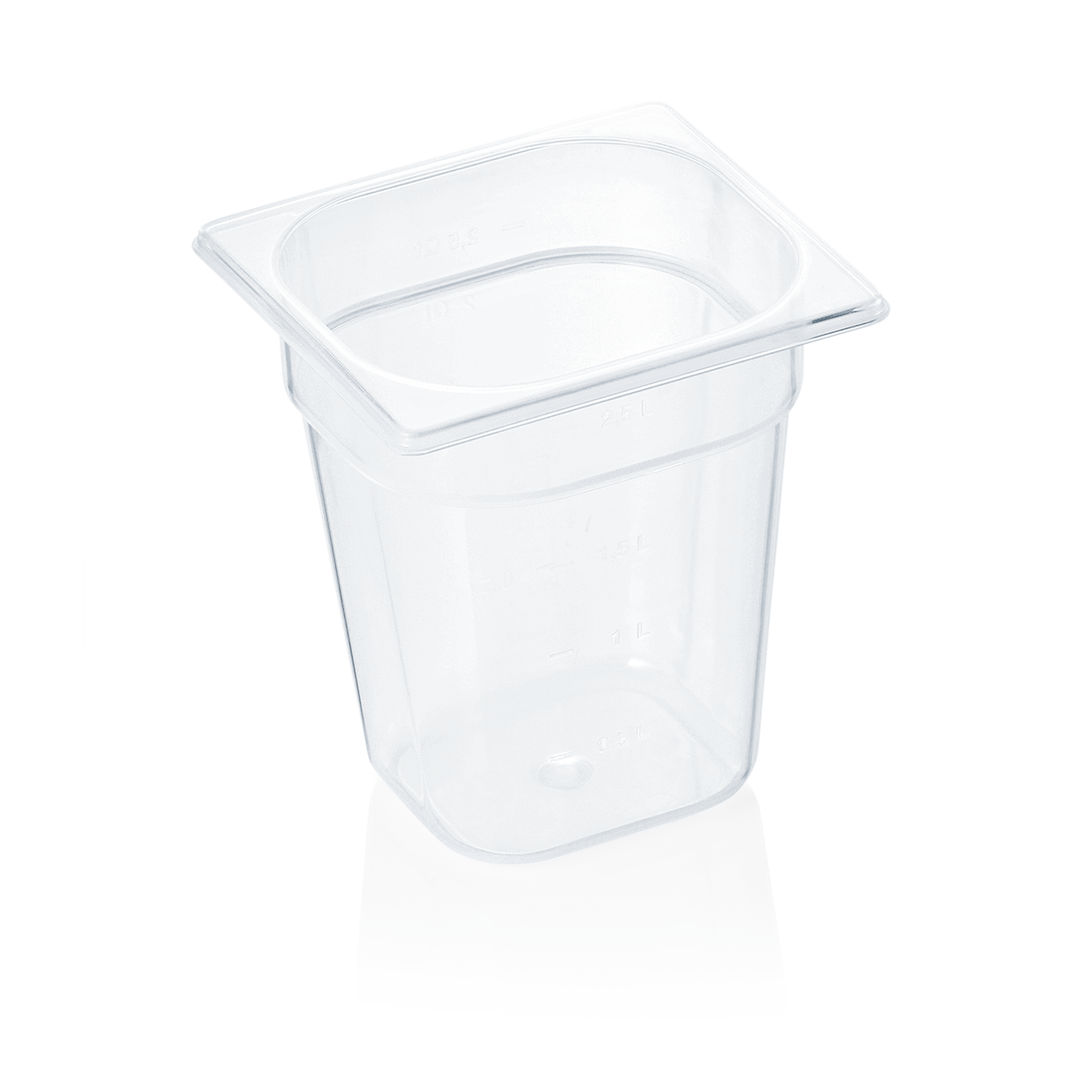 GN-container GN 84 1/6-200 mm, met schaalverdeling, polypropyleen