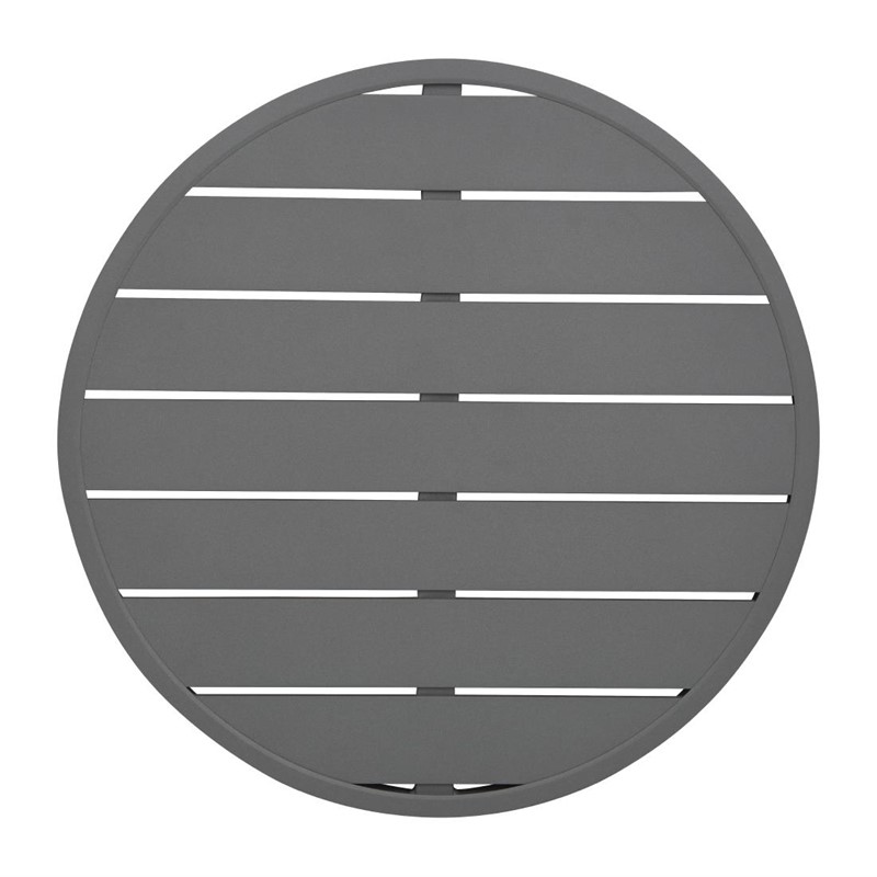 Bolero runde Tischplatte aus Aluminium dunkelgrau | 580mm