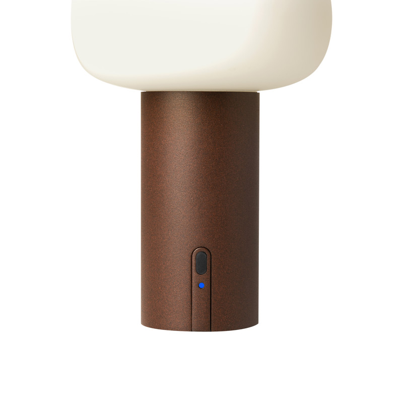 Antibes brun rouille - Lampe d'extérieur LED - USB rechargeable - 19x13cm