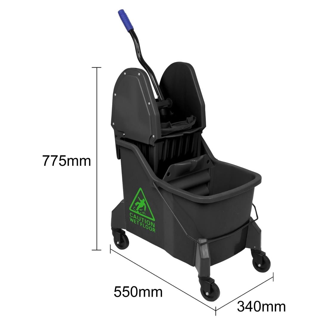 Seau essoreur deux compartiments Jantex vert 30L