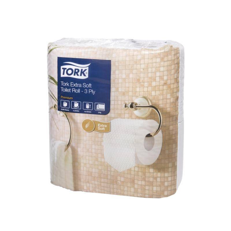 Papier Toilette Rouleau | Tork | Extra Doux | 10 Paquets x 4 Rouleaux