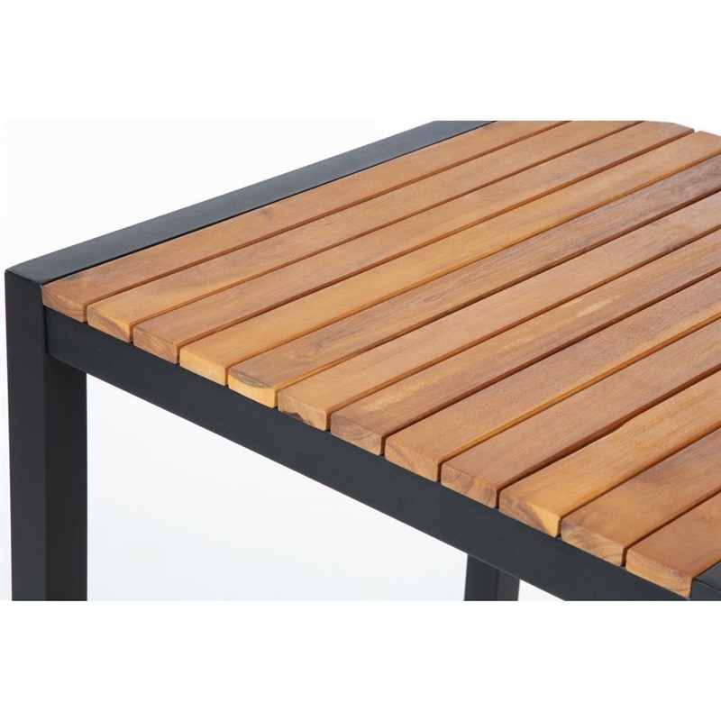 Table de bar en Acacia - 60x60x(h)100cm