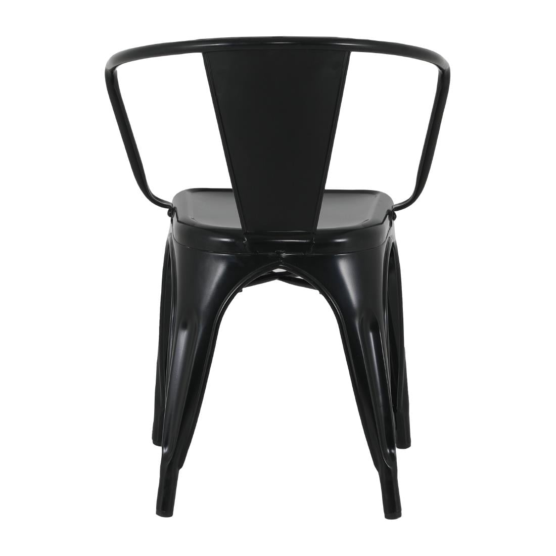 Bolero Bistro Curve Stühle Schwarz (4 Stück)