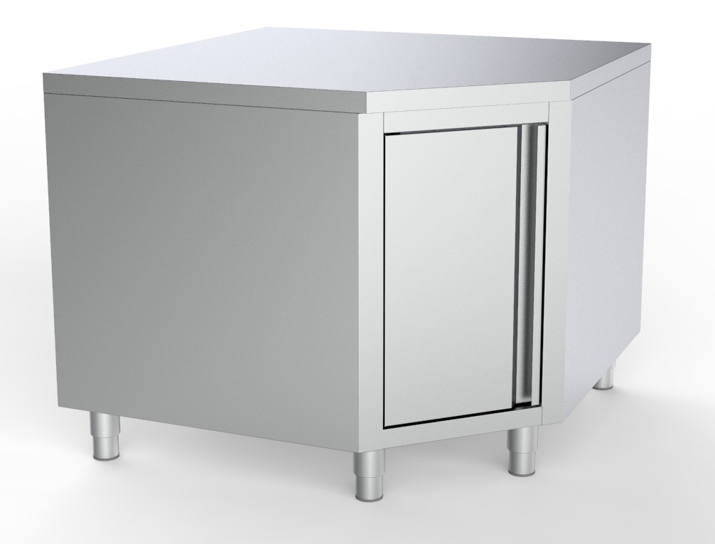 Plan De Travail Angle Avec Porte 1000/1000 Pour 700Mm Tables