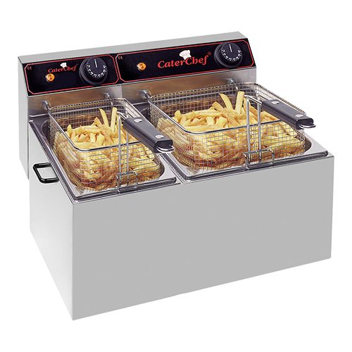 Friteuse | 5+8 Litres | 1x2kW+1x3,25kW | 470x430x(H)290mm