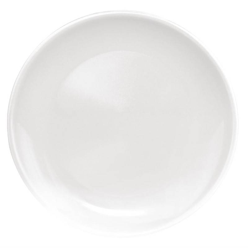 Assiette Plate | Porcelaine Grise | Ø200mm | 12 Pièces