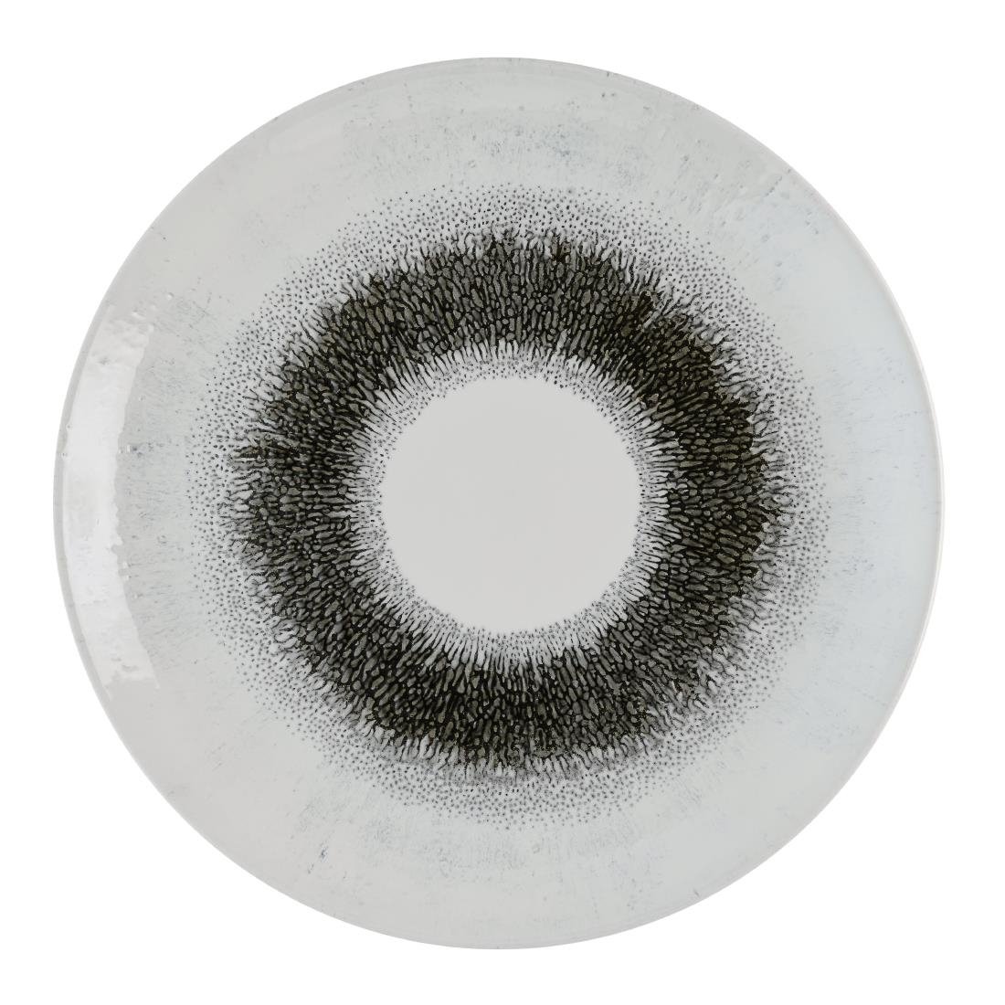 Assiettes rondes Churchill Studio Prints Fusion Black Evolve 285mm (Lot de 12)