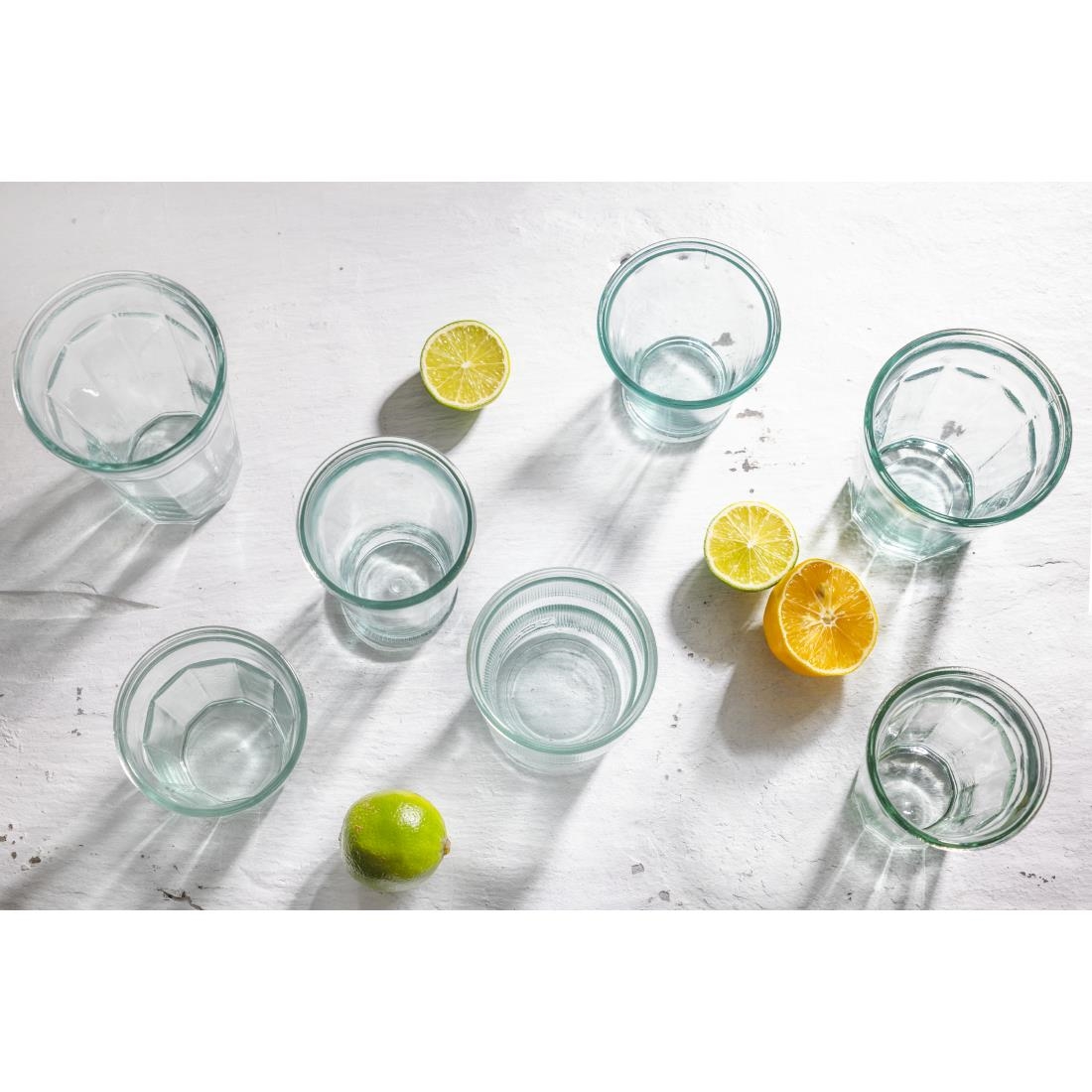 Olympia Orleans-Becher aus recyceltem Glas, 220 ml, 6 Stück