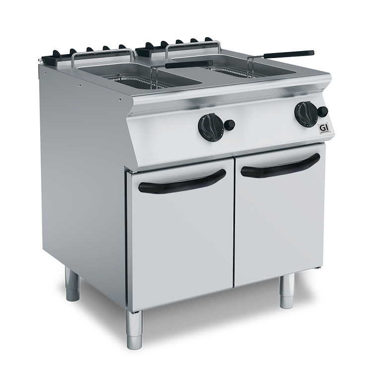 700 PS Gasfritteuse 2x10 Liter | 10 kW | 600x730x (H) 870mm