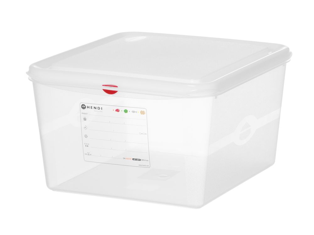 GN 2/3 Behälter - Polypropylen - GN 2/3 - 19L - Transparent - 354x325x(H)200mm