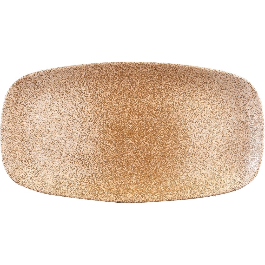 Churchill Raku Garnet Orange chefs ovaal bord 35.2 x 18.7 cm pak van 6