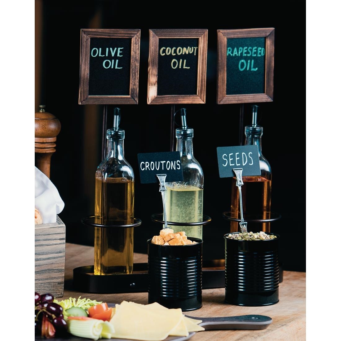 Olivenöl- und Essigflaschen | 6 Stück | 25cl | Glas