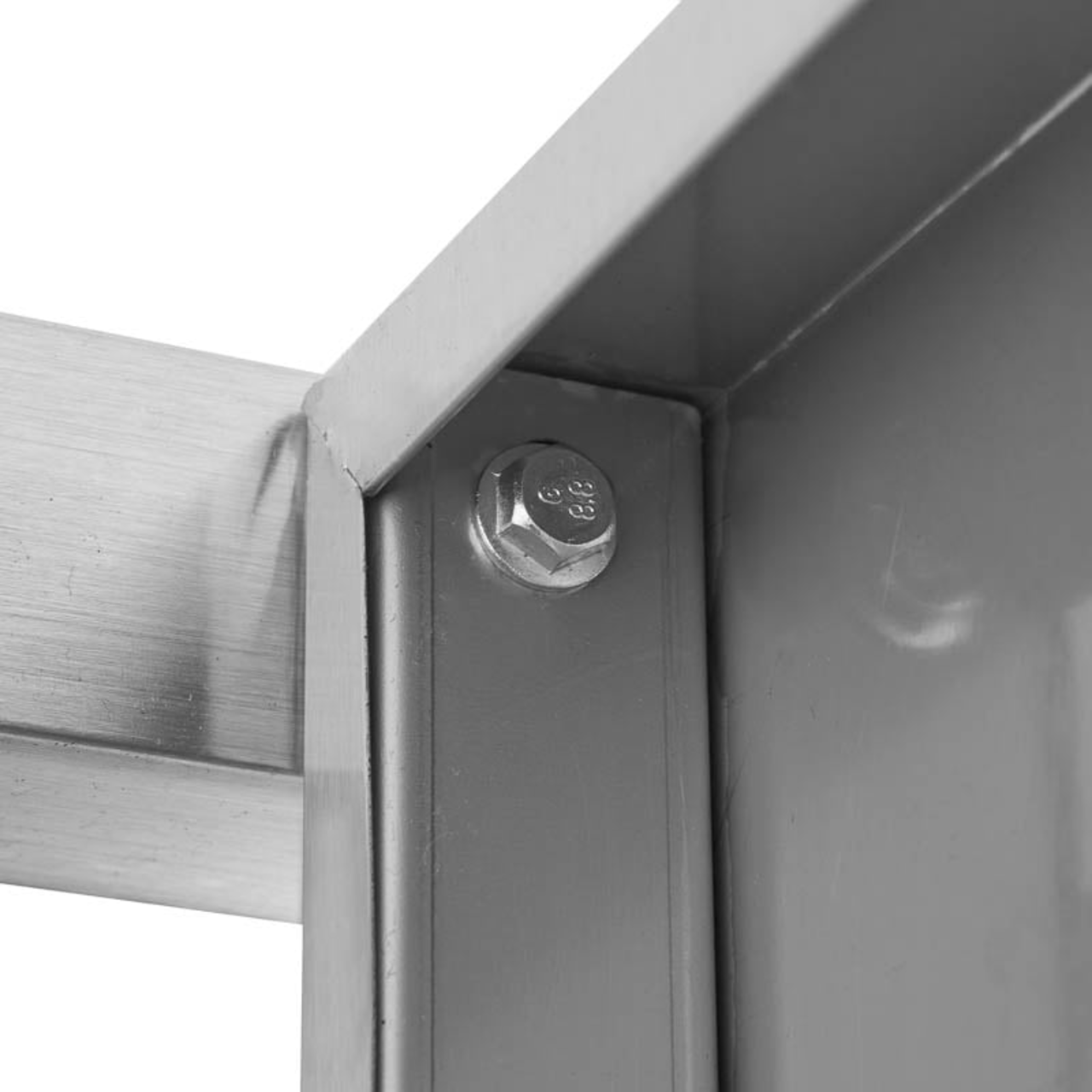 Spültisch Basic 10x7 mit 1 Becken links, Aufkantung und Grundboden