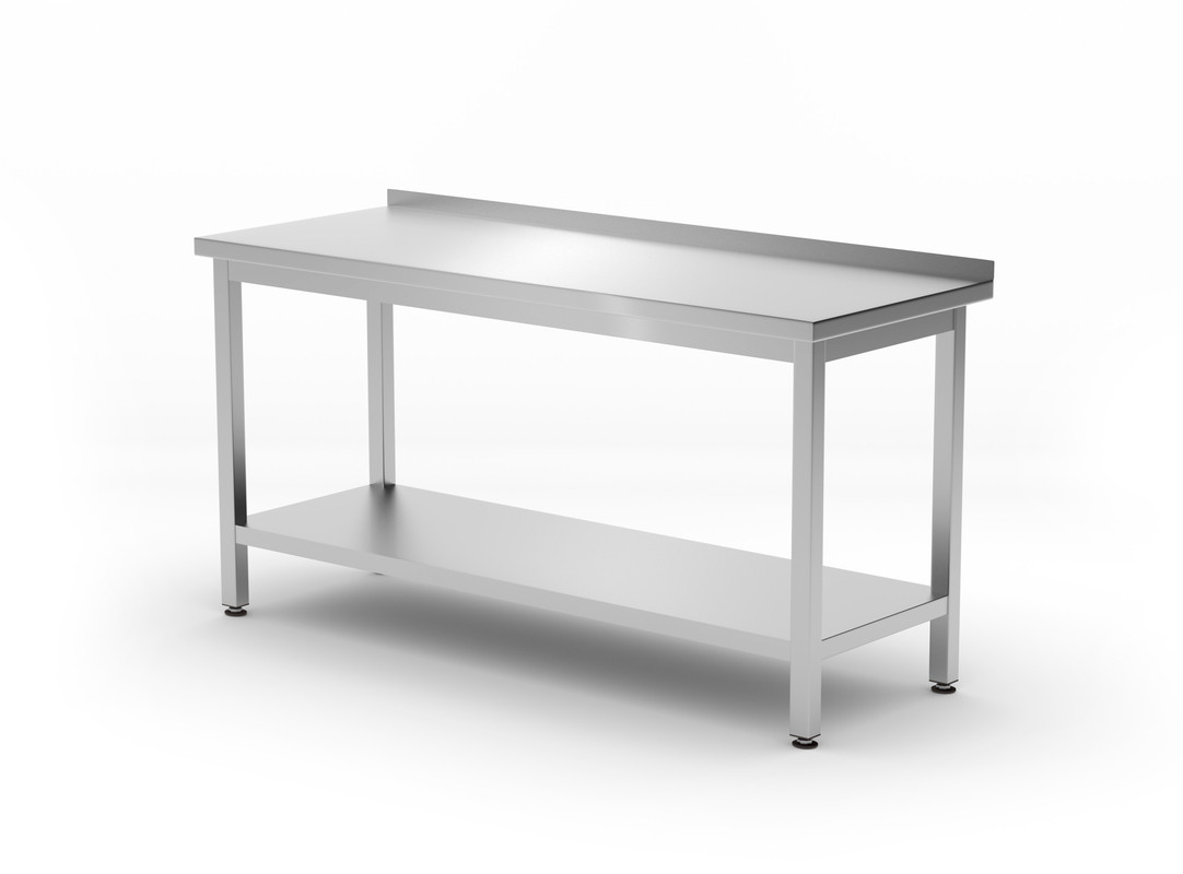 Demontabele Werktafel met Spatrand - Onderschap - 1200 x 700 x (H)850mm