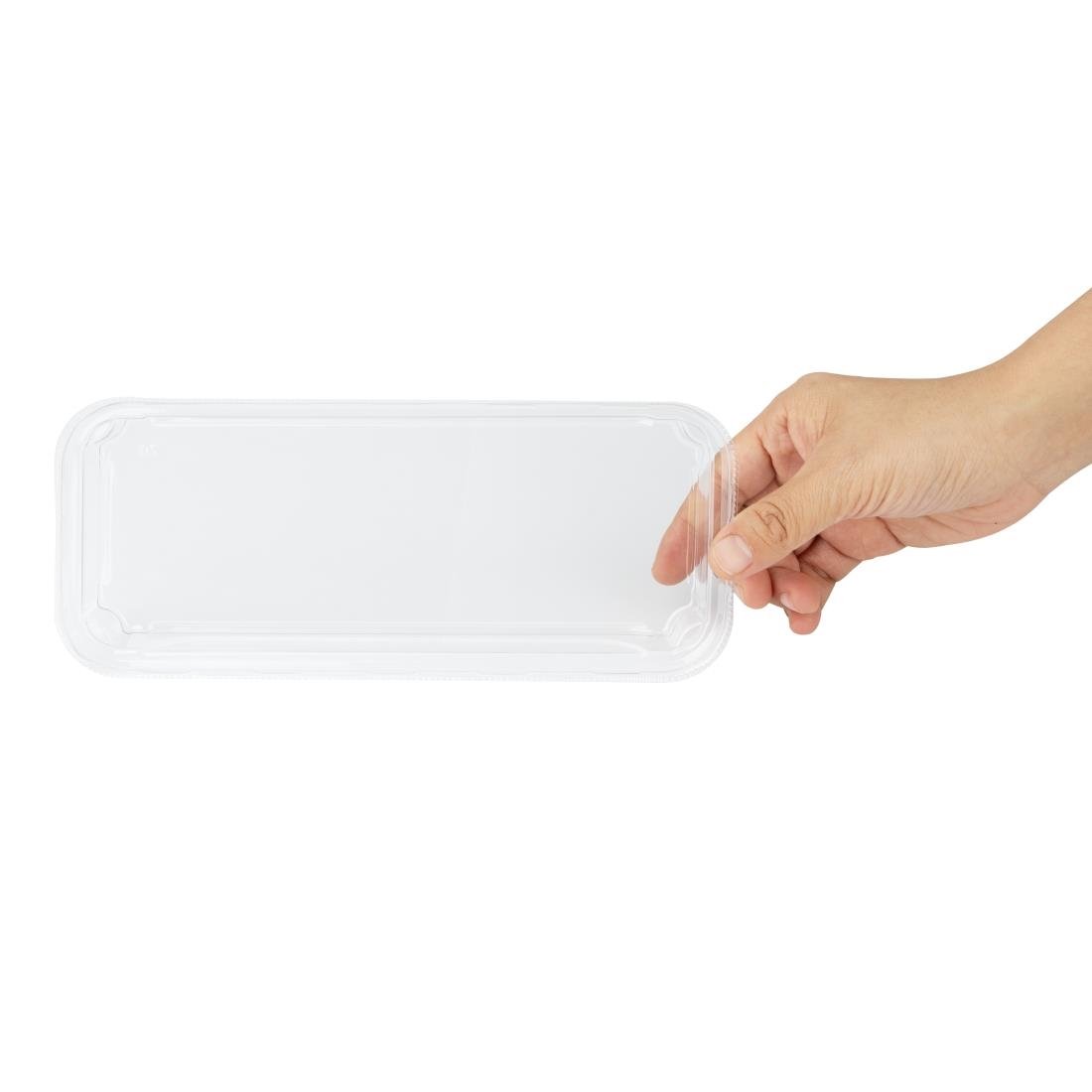 Fiesta recycelbare PET-Deckel für Sushi-Schalen Nr. 2 (300 Stück)