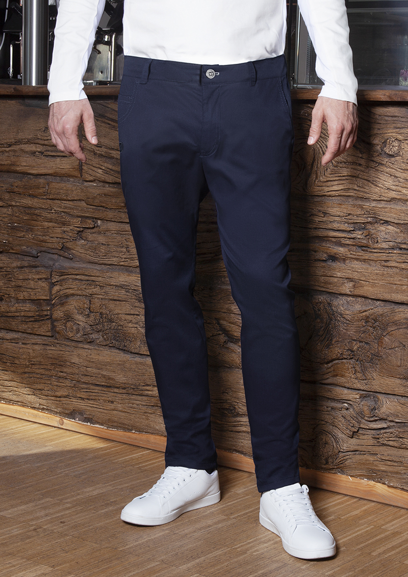 Pantalon pour homme 5-Pockets Classic-Stretch - Bleu Nuit - 44