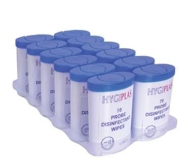 Lingettes Anti-Bactéries + Distributeur - Hygiplas - 12 Pièces