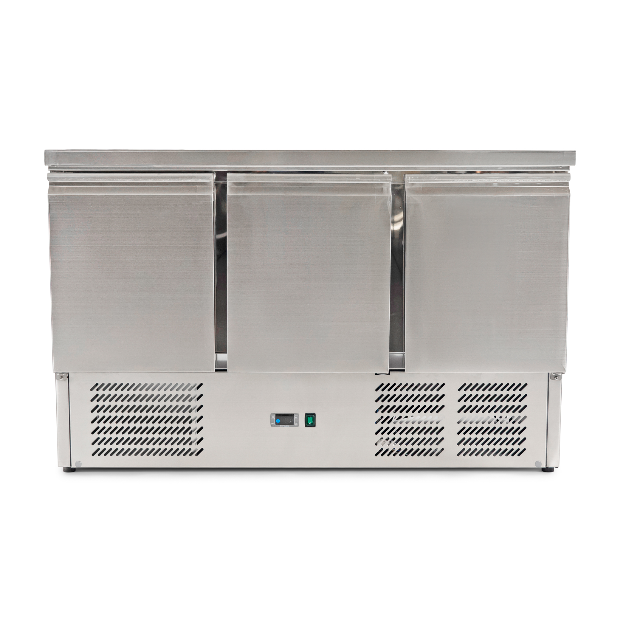 Kühlwerkbank 3-türig - Edelstahl - 137x70x(h)85 cm