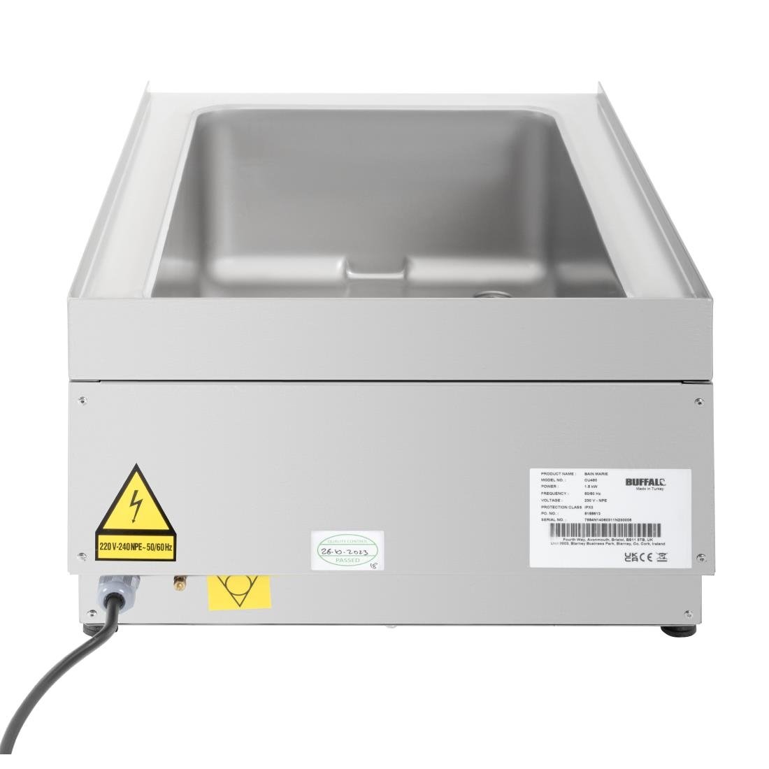 Bain-marie Buffalo Série 600 Bain-marie Buffalo Série 600