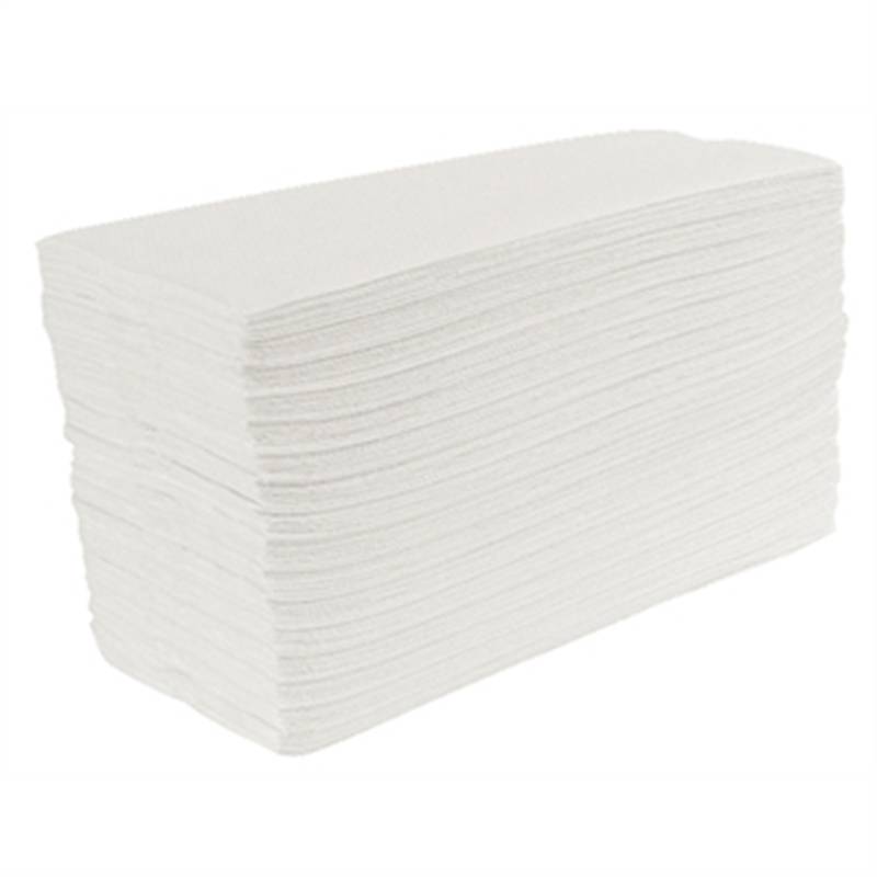Jantex wit-C Gevouwen handdoeken, 2-laags (Box 24)