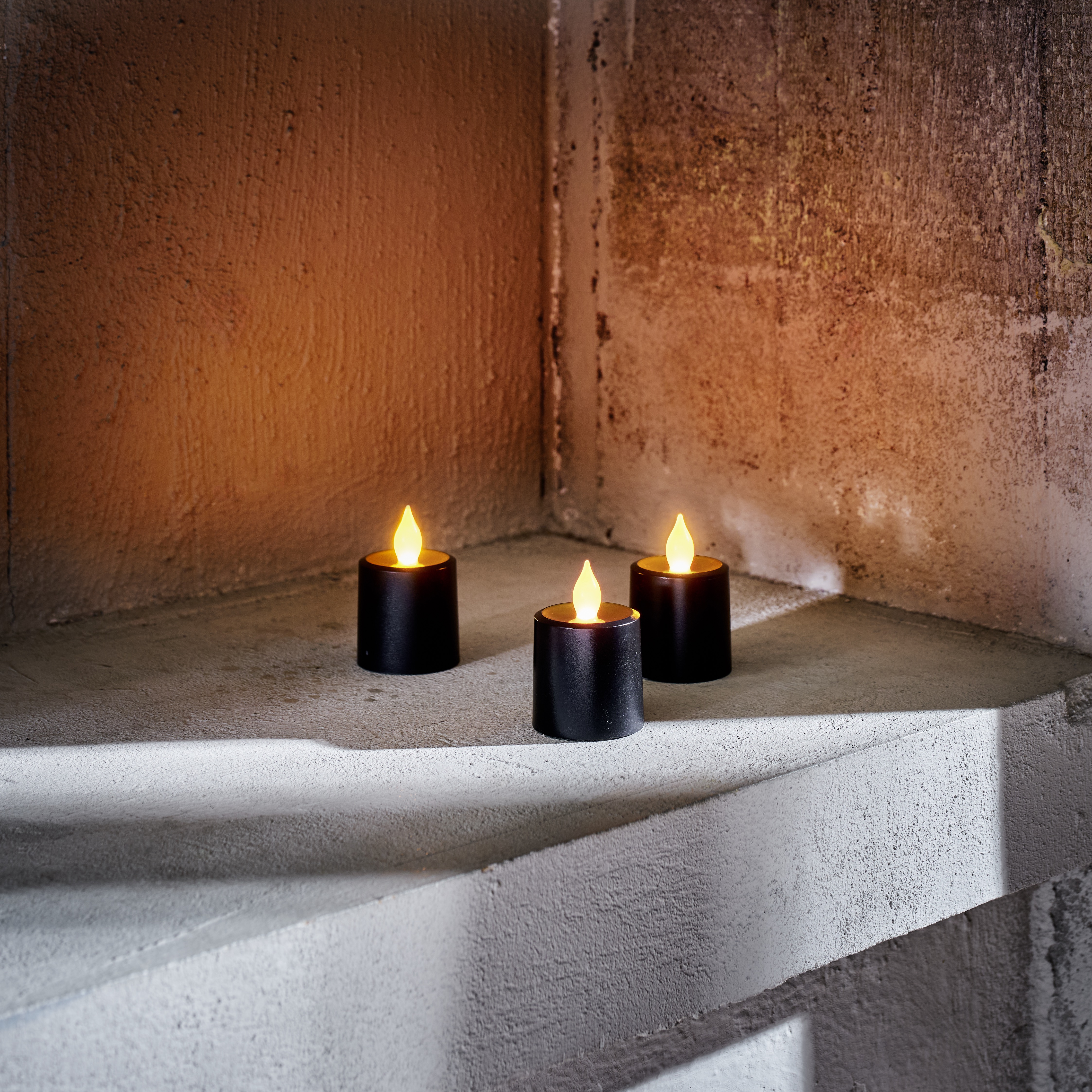 LED theelichtjes YUYU, 30 x 14 x 3 cm, oplaadbaar, kunststof