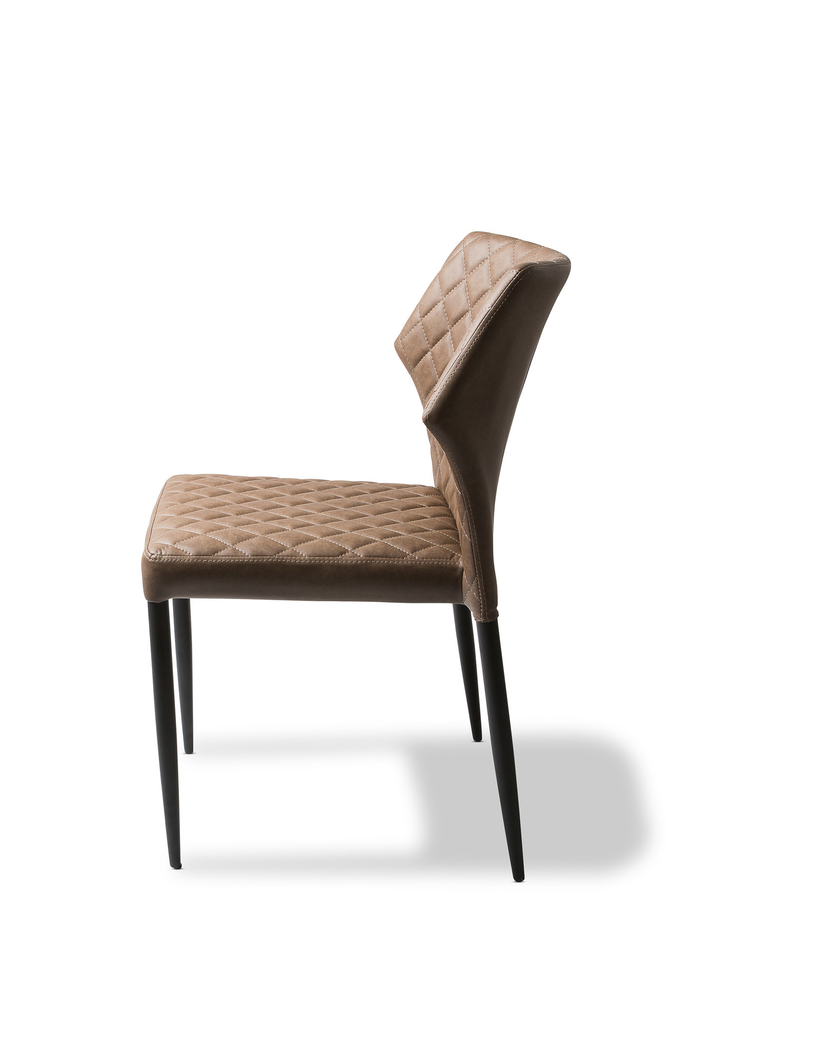 Louis chaise empilable, Cognac, revêtement en cuir synthétique, ignifuge, 49x57,5x81,5cm (BxTxH), 52001