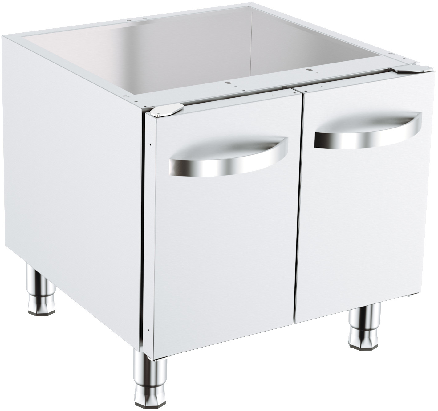 Support/Chassis INOX |avec 2 Portes | 600x600x(H)600mm