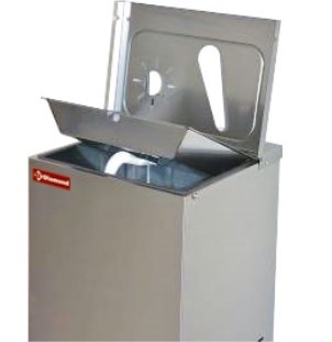 Gekühlter Wasserstation | 35 Liter/ St. | Gebogener Wasserhahn für Gläser | 400x385x(h)1245mm