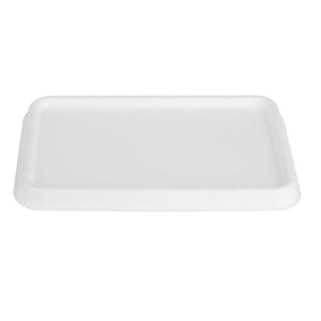 Fiesta composteerbare bagasse deksels voor bagasse container bodems (pak van 100)