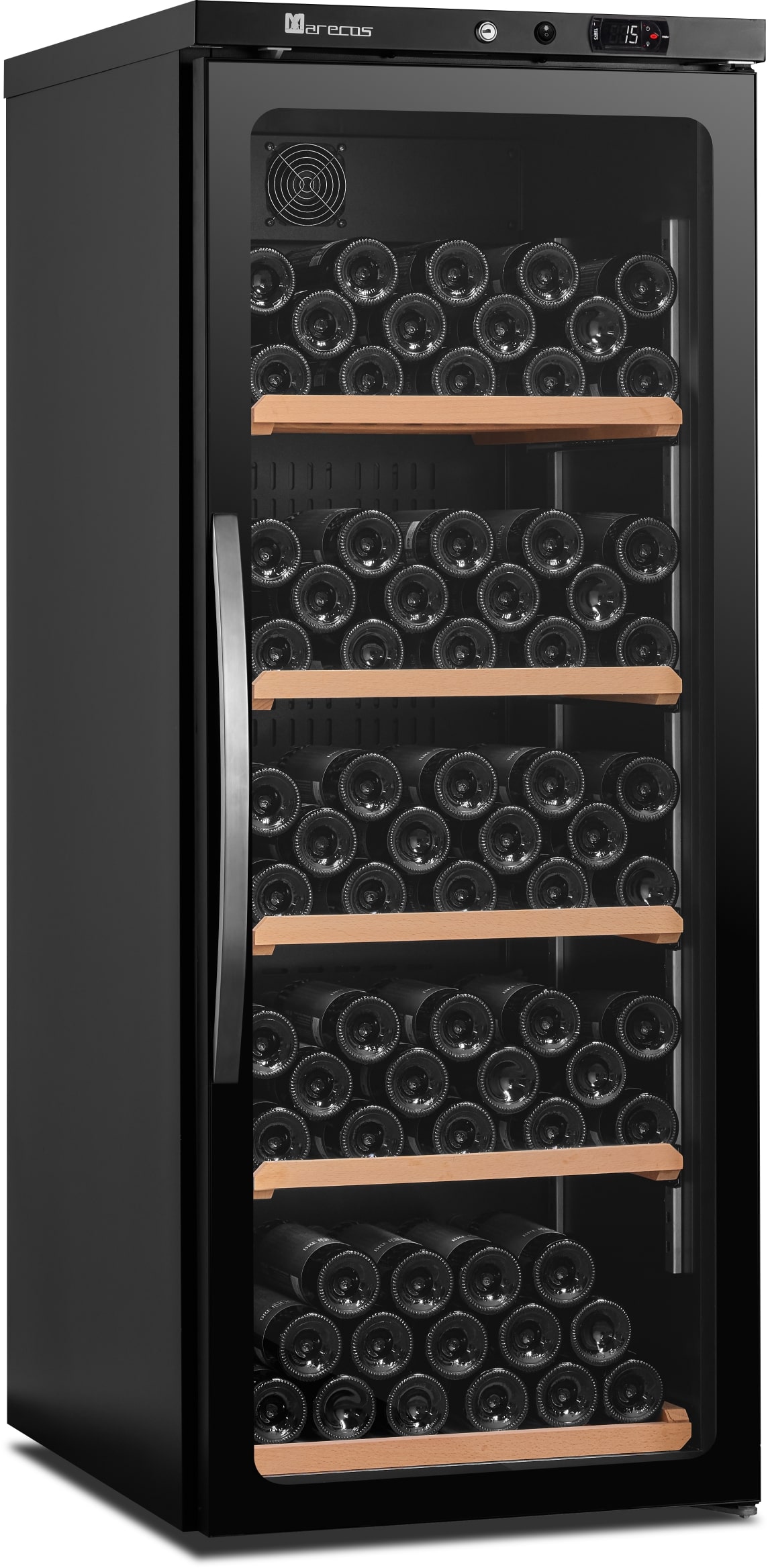 Weinkühlschrank mit Glastür, Modell CV 350 PV