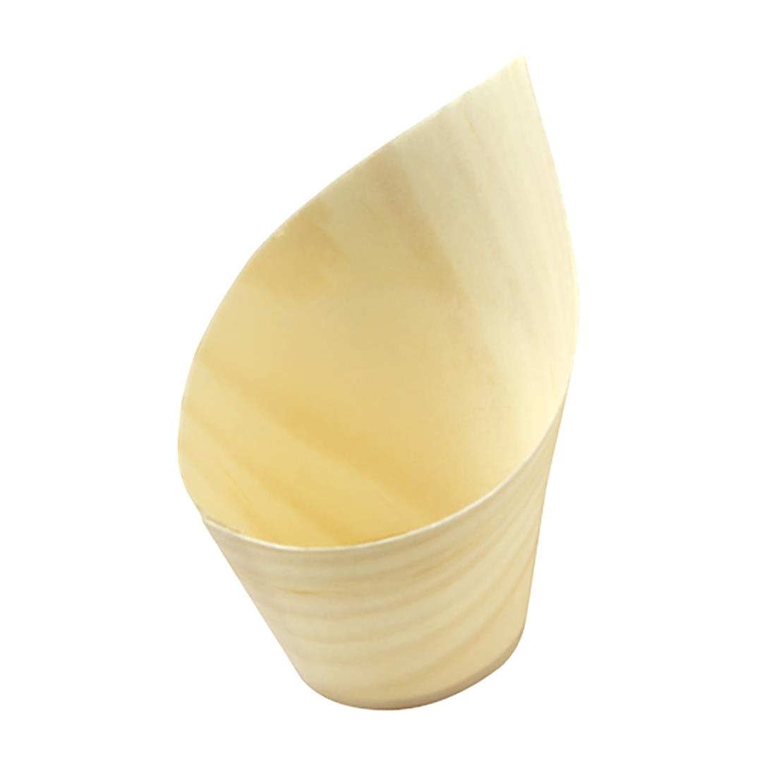 Coupelles obliques en bois FSC® Sier Disposables 50ml (lot de 50)