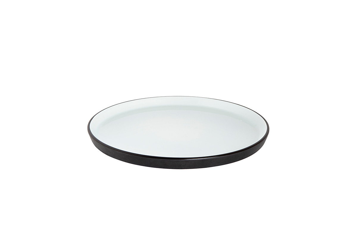 Bord Cosmic 25 cm Wit Zwart Porselein