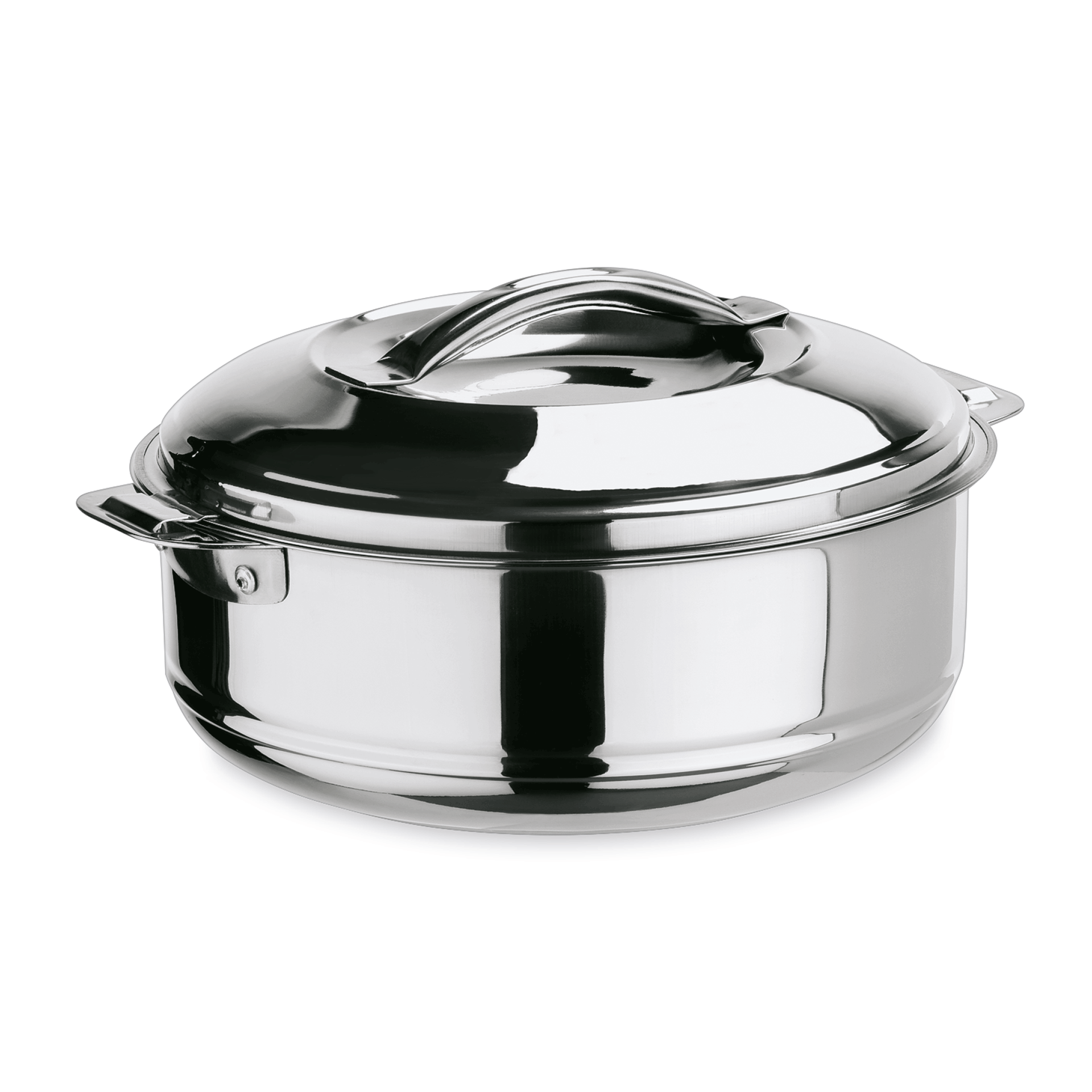 Conteneur isotherme de transport des plats, 2,5 L, Ø 26 cm, acier inoxydable chromé-nickel