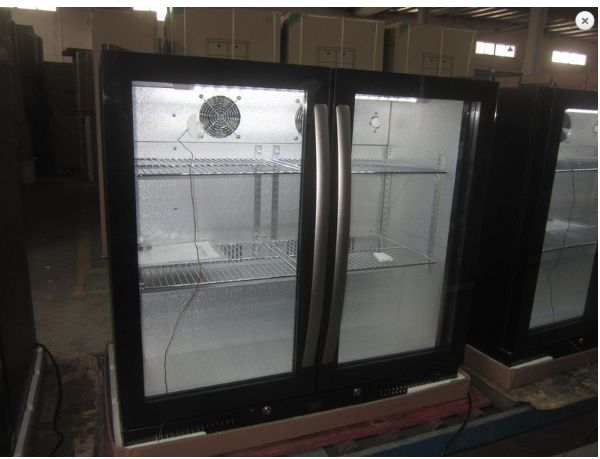 Barkühlschrank | 2 Glastüren | 198 Liter  900x500x(h)840mm | LED