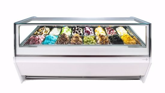 Comptoir à Crème Glacée | Scoop La Squadra Selecta 16 Gelato | 1506x1150x(H)1155mm | Disponible en 2 couleurs