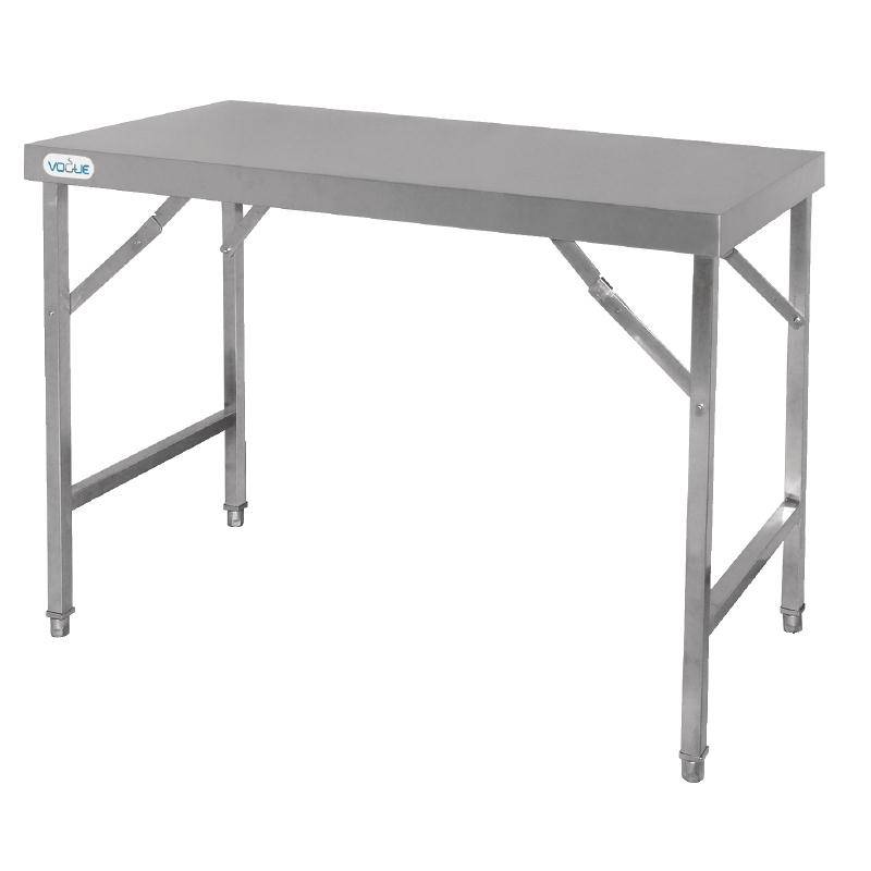 Table De Travail Inox - Pliable - 1200(l)x600(p)x900(h)mm