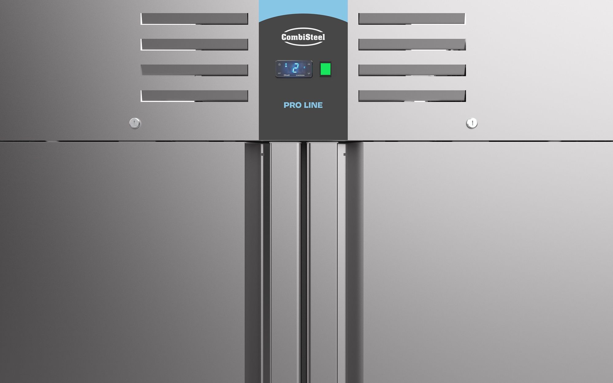 Congélateur en acier inoxydable - 1400 litres - circulation d'air - 1400x810x(h)2050mm