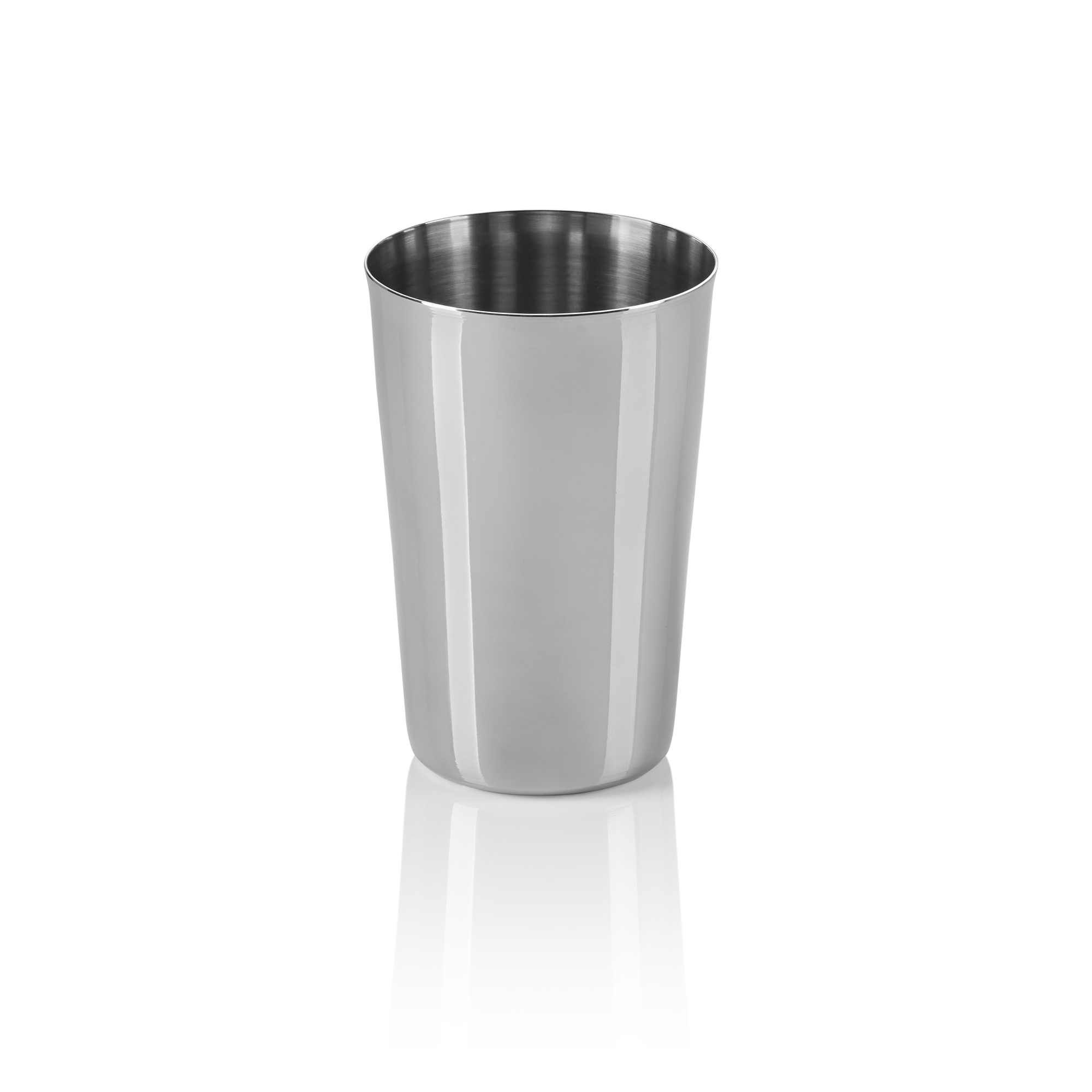 Ensemble de tasses, 0,3 l, Ø 7,5 cm, hauteur 11 cm, argent, Set à 4 pièces, acier inoxydable au chrome-nickel