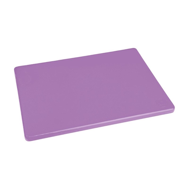 Planche à découper Hygiplas LDPE violet 229x305x12mm