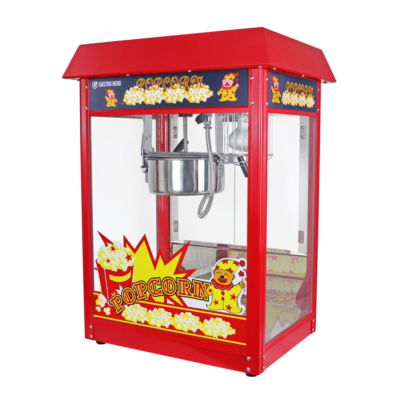 Popcornmachine ECO 5 kg/u met 1 ketel