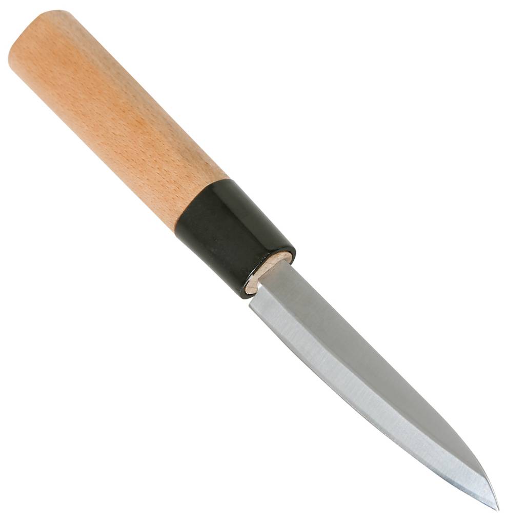 Couteau Sashimi Inox - Manche en Bois - 210mm
