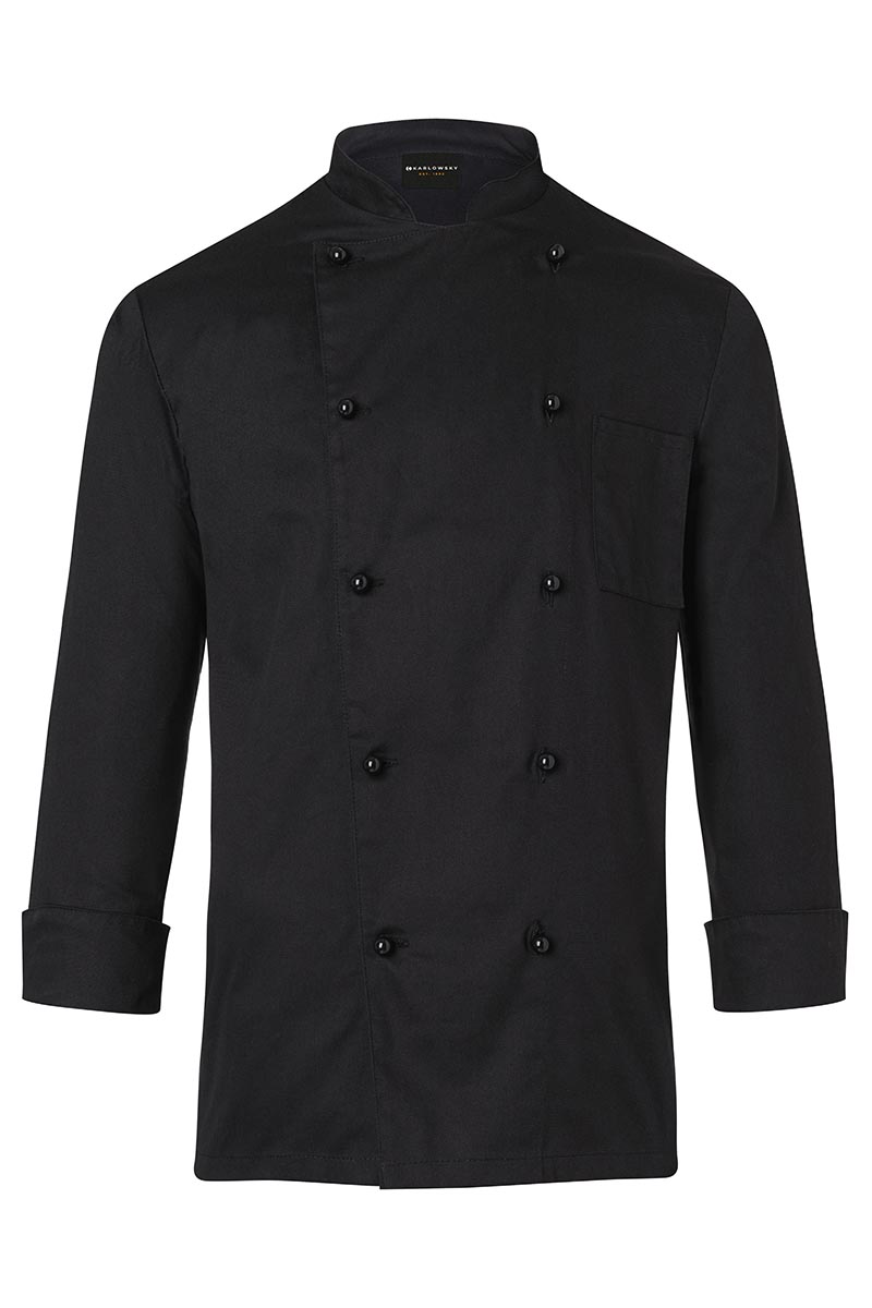 Veste de cuisine Basic - Noir - 100% coton - M