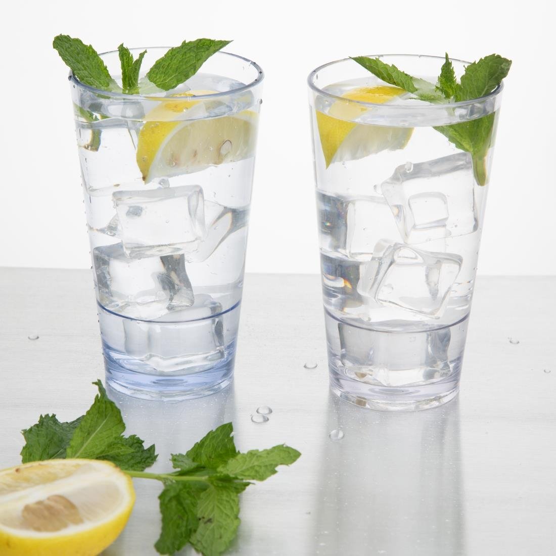 Olympia Kristallon Polycarbonaat Stapelbare Hi-ball Bekers - Helder 420ml (6 Stuks)